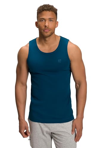 JP 1880 Herren große Größen Übergrößen Menswear L-8XL Tank Top, Basic, ärmellos, bis 10 XL blaugrün 7XL 705145768-7XL von JP 1880
