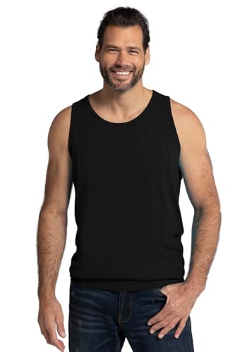 JP 1880 Herren große Größen Übergrößen Menswear L-8XL Tanktop, Bauchfit, Spezialschnitt, bis 8XL schwarz 3XL 719783130-3XL von JP 1880