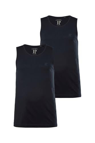 JP 1880 Herren große Größen Übergrößen Menswear L-8XL Tanktops, 2er-Pack, Basic, ärmellos, bis 8 XL Navy blau L 796858785-L von JP 1880