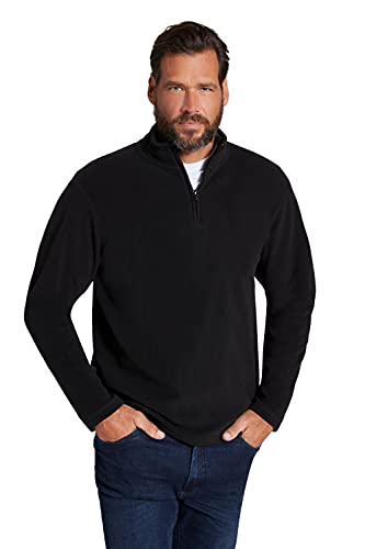 JP 1880 Herren große Größen Übergrößen Menswear L-8XL Troyer, Fleece, Stehkragen, Zipper, Ultraleicht schwarz XXL 795472130-XXL von JP 1880