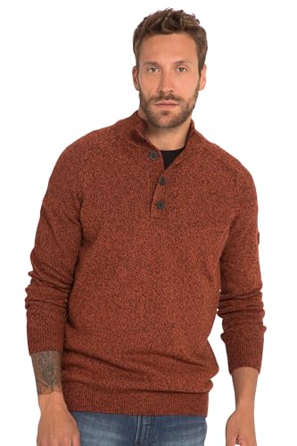 JP 1880 Herren große Größen Übergrößen Menswear L-8XL Troyer, Strick, Cashmere Touch, Stehkragen, Zipper gebrannter ton 3XL 820711537-3XL von JP 1880