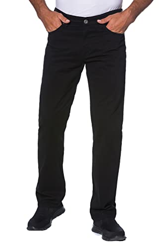 JP 1880 Herren große Größen Übergrößen Menswear L-8XL Twillhose, Superblack-Färbung, Komfortbund, Regular Fit schwarz 34 702613130-34 von JP 1880