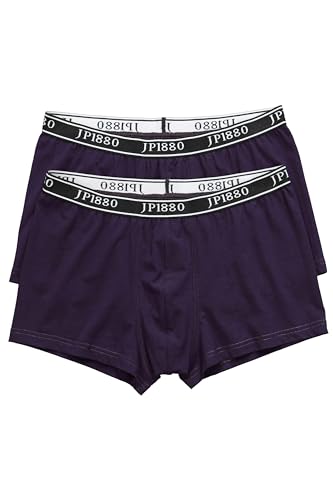 JP 1880 Herren große Größen Übergrößen Menswear L-8XL Unterhosen, 2er-Pack, JP1880-Bund, bis Gr. 8XL dunkel violett 8 709549843-8 von JP 1880