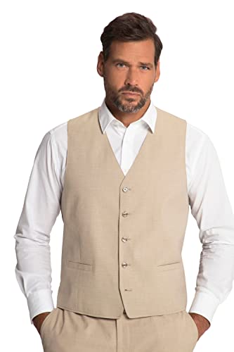 JP 1880 Herren große Größen Übergrößen Menswear L-8XL Weste, FLEXNAMIC®, Business, Baukasten Paris, bis Gr.36/72/134 sandgrau 122 815914315-122 von JP 1880