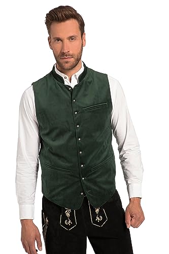 JP 1880 Herren große Größen Übergrößen Menswear L-8XL Weste, Tracht, Samt, Stehkragen, Strickrücken, bis Gr. 70 tannengrün 60 820536137-60 von JP 1880