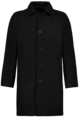 JP 1880 Herren große Größen Übergrößen Menswear L-8XL Wollmix Mantel, wasserabweisend, Hemdkragen, bis 8 XL schwarz 6XL 795116130-6XL von JP 1880