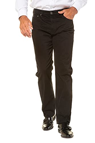 JP 1880 Herren große Größen Übergrößen Menswear L-8XL Twillhose, Superblack-Färbung, Komfortbund, Regular Fit schwarz 60 702613130-60 von JP 1880
