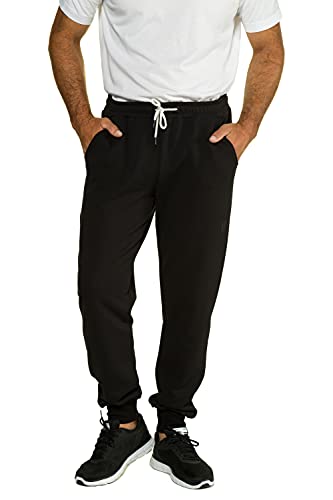 JP 1880 Herren große Größen Übergrößen Menswear L-8XL Sweathose, Homewear, Jogginghose, Lightweight, Modern Fit, bis 10 XL schwarz XL 714277130-XL von JP 1880