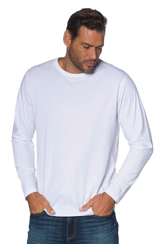 JP 1880 Herren große Größen Übergrößen Menswear L-8XL Langarmshirt, Basic, Oeko-TEX, bis 8 XL schneeweiß 6XL 702559200-6XL von JP 1880
