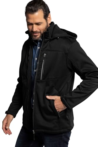 JP 1880 Herren große Größen Übergrößen Menswear L-8XL Softshelljacke, Outdoor, Wind-, wasserabweisend, bis 8XL schwarz XL 714279130-XL von JP 1880