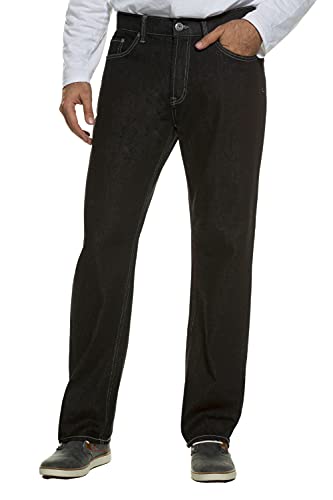 JP 1880 Herren Jeans, Regular Fit, Dehnbund, 5-pocket, Denim-stretch, Schwarz, 42W / 32L EU von JP 1880