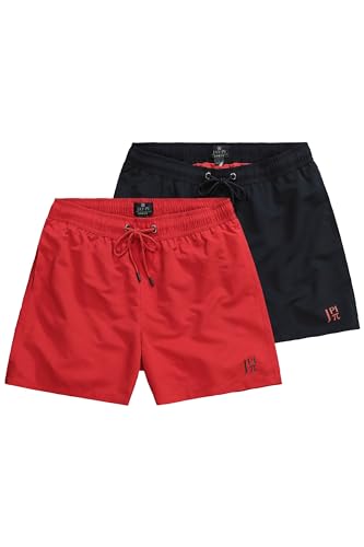 Jay-PI Jay-PI Badeshorts, Beachwear, 2er-Pack, Elastikbund apfelrot 4XL 801861530-4XL von JP 1880