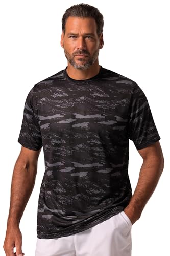 Jay-PI Jay-PI Funktions-Shirt, Tennis, Halbarm, grafischer Print, Quickdry, bis 7 XL schwarz 3XL 833887100-3XL von JP 1880