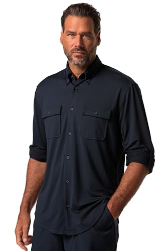 Jay-PI Jay-PI Hemd, Outdoor, FLEXNAMIC®, UV-Schutz, Langarm, Buttondown-Kragen, Modern Fit, bis 7 XL Navy blau 4XL 833783130-4XL von JP 1880