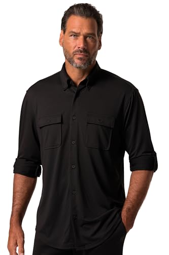 Jay-PI Jay-PI Hemd, Outdoor, FLEXNAMIC®, UV-Schutz, Langarm, Buttondown-Kragen, Modern Fit, bis 7 XL schwarz 7XL 833783100-7XL von JP 1880