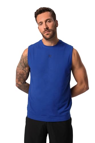 JP 1880 Herren Active, Tanktop, Rh, Funktion, Rückenprint T-Shirt, Titan blau, 3XL von JP 1880