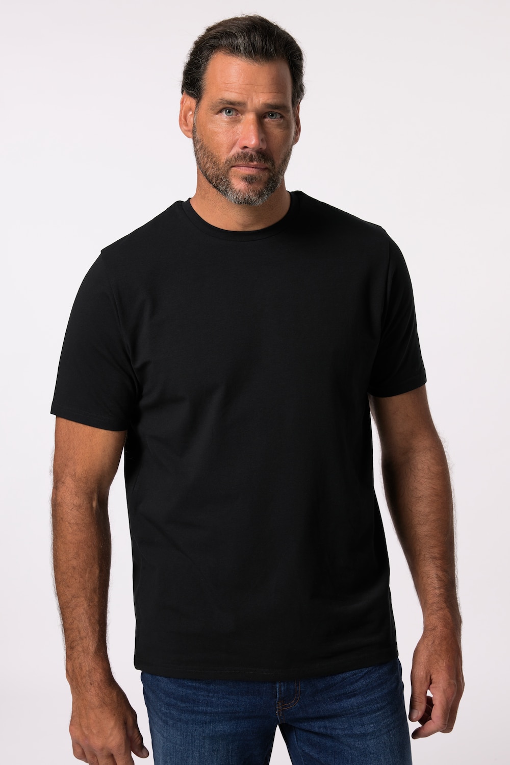 Große Größen T-Shirt, Herren, schwarz, Größe: 7XL, Baumwolle, JP-Aware von JP-Aware