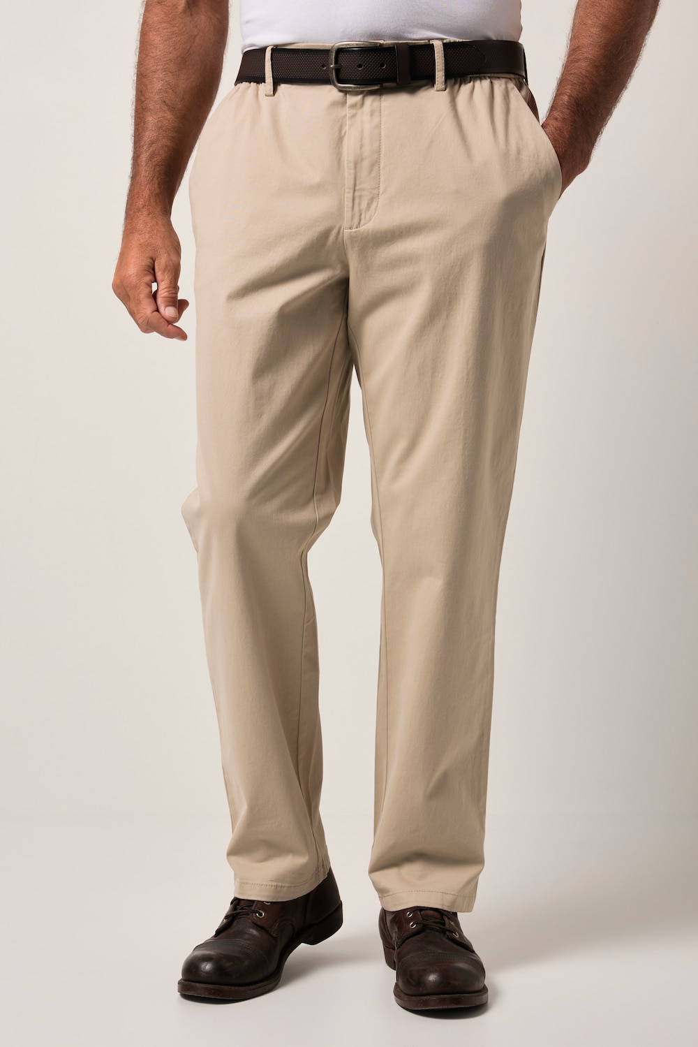 Große Größen JP AWARE Chino, Herren, beige, Größe: L, Baumwolle, JP-Aware von JP-Aware