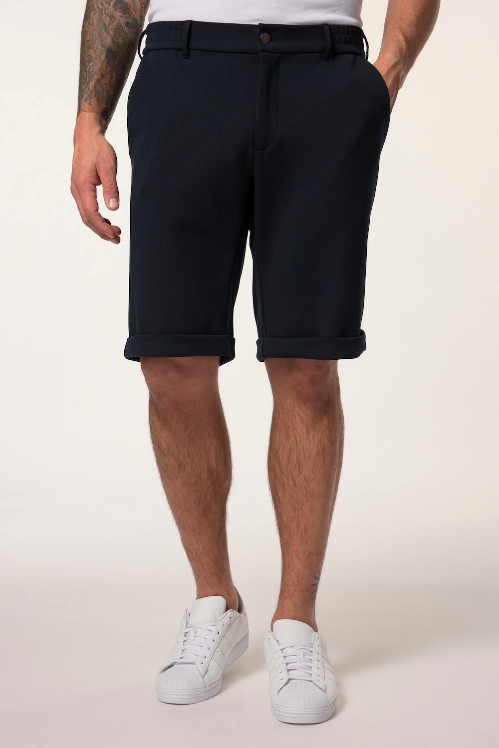 Große Größen JP AWARE Chino-Bermuda, Herren, blau, Größe: 62, Baumwolle, JP-Aware von JP-Aware