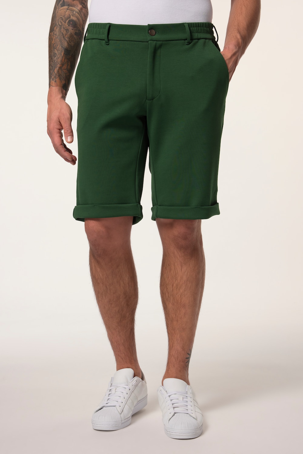 Große Größen JP AWARE Chino-Bermuda, Herren, grün, Größe: 56, Baumwolle, JP-Aware von JP-Aware