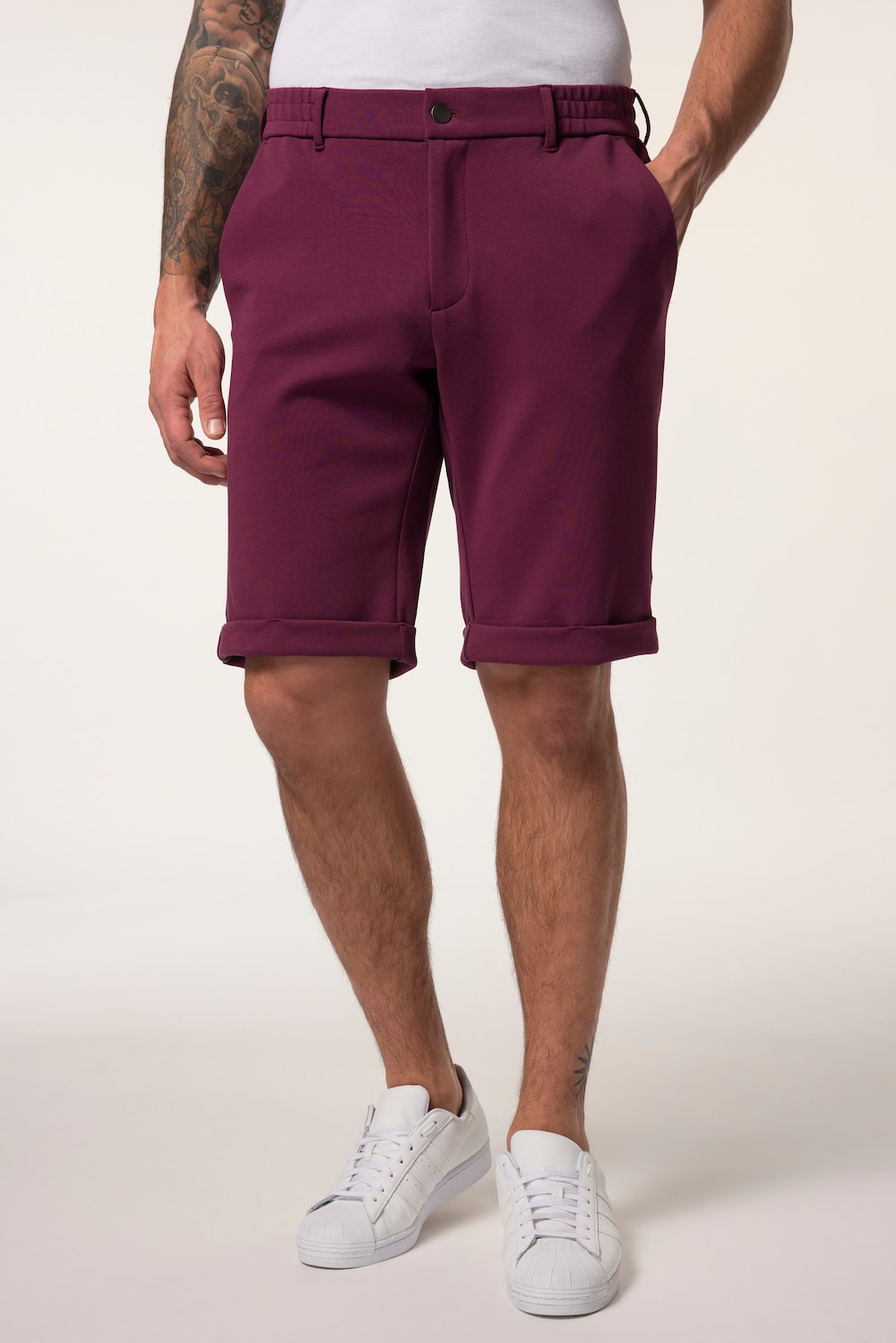 Große Größen JP AWARE Chino-Bermuda, Herren, lila, Größe: 62, Baumwolle, JP-Aware Große Größen JP AWARE Chino-Bermuda, Herren, lila, Größe: 62, Baumwolle, JP-Aware von JP-Aware