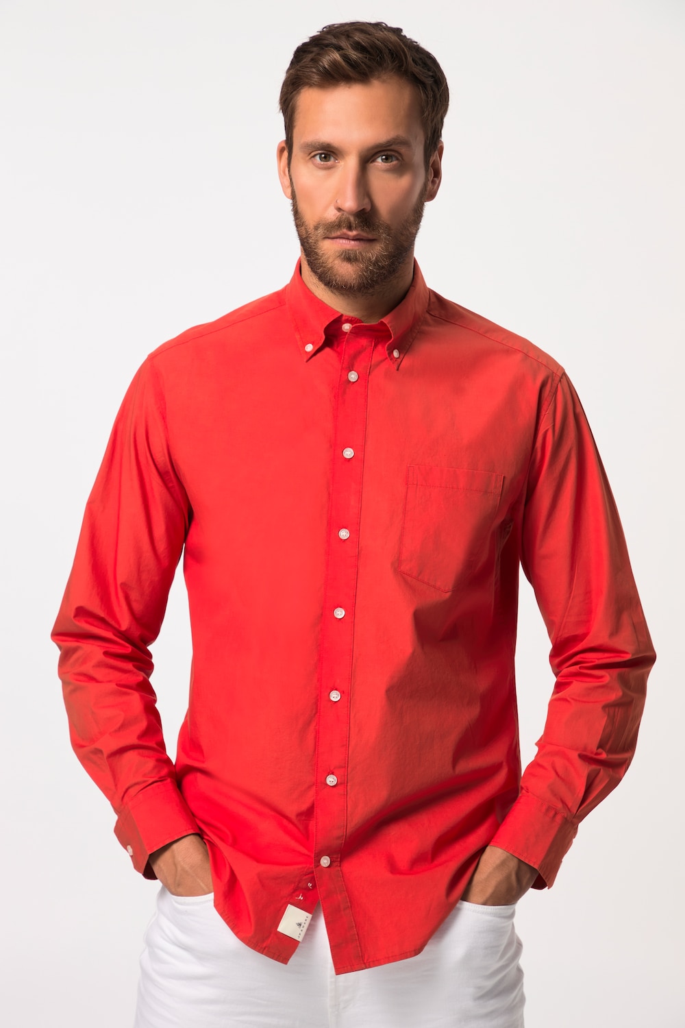 Große Größen JP AWARE Hemd, Herren, rot, Größe: 7XL, Baumwolle, JP-Aware von JP-Aware
