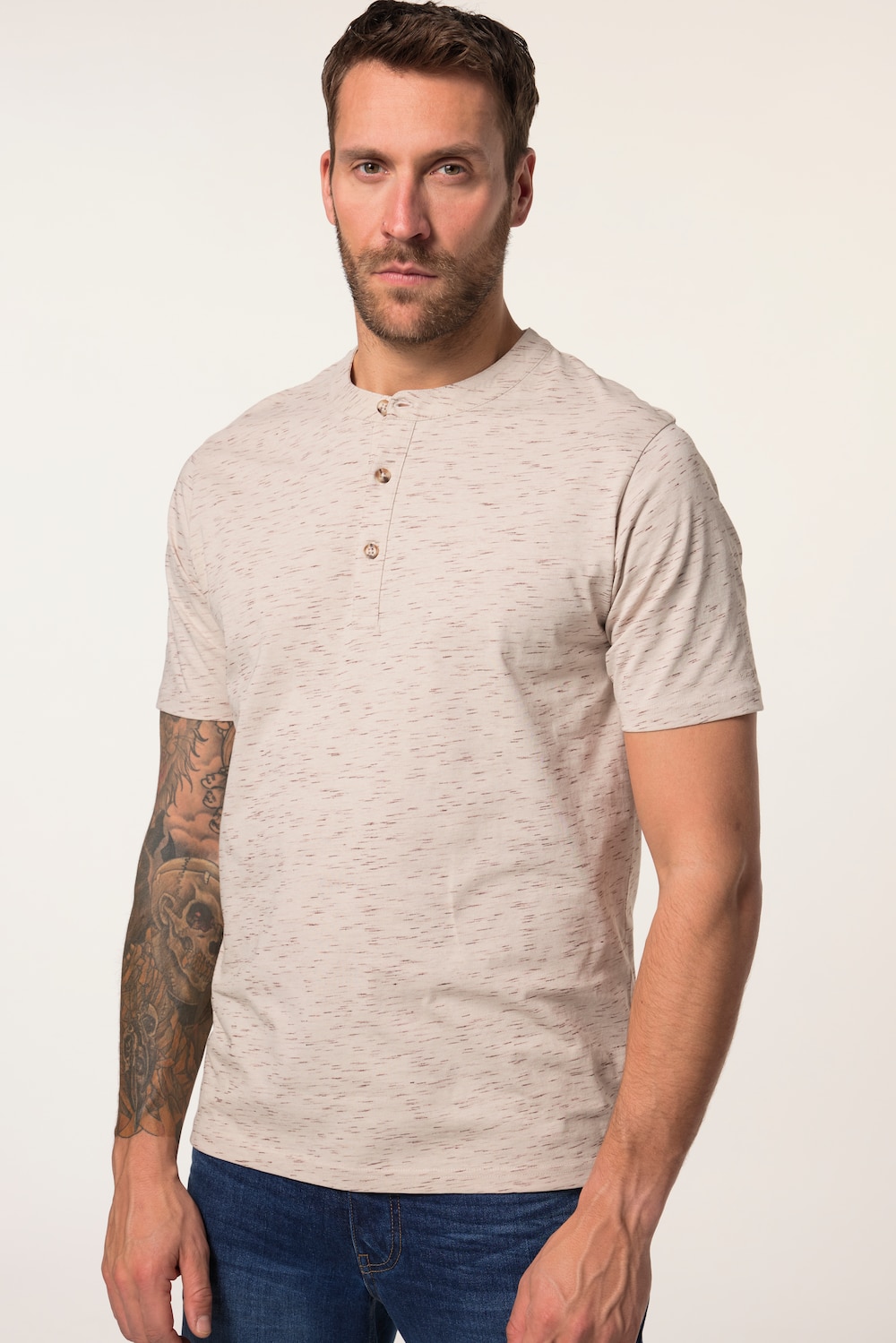 Große Größen JP AWARE Henley, Herren, beige, Größe: XL, JP-Aware Große Größen JP AWARE Henley, Herren, beige, Größe: XL, JP-Aware von JP-Aware