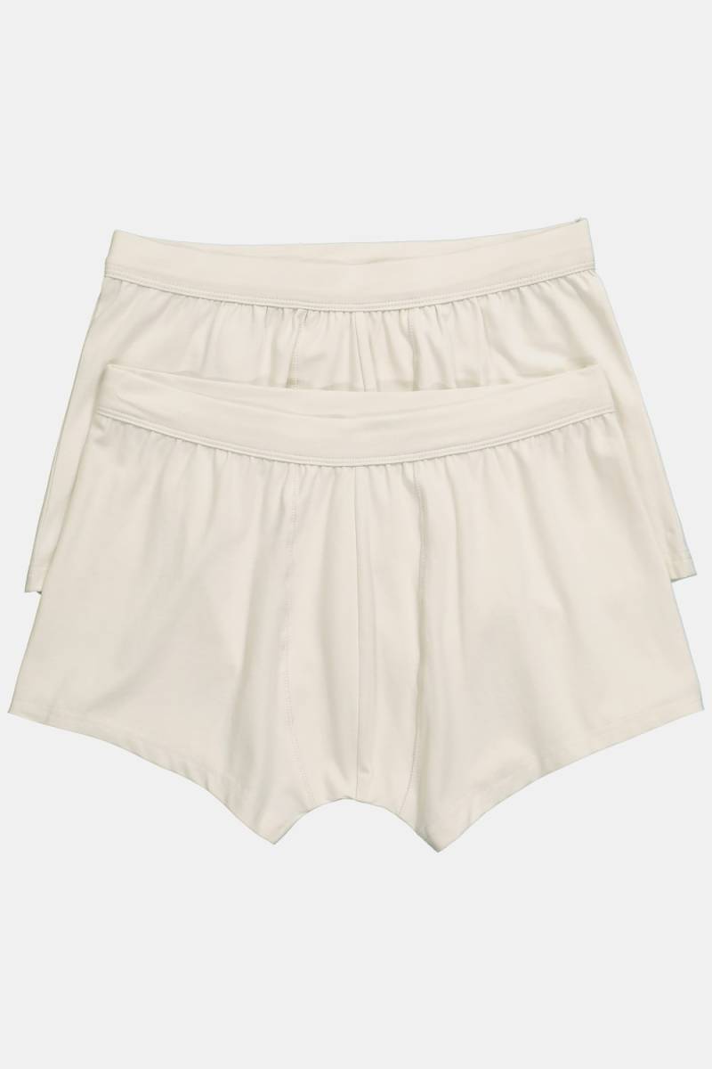 Große Größen JP AWARE Hip-Pants im 2er-Pack, Herren, beige, Größe: 5XL, Baumwolle, JP-Aware von JP-Aware
