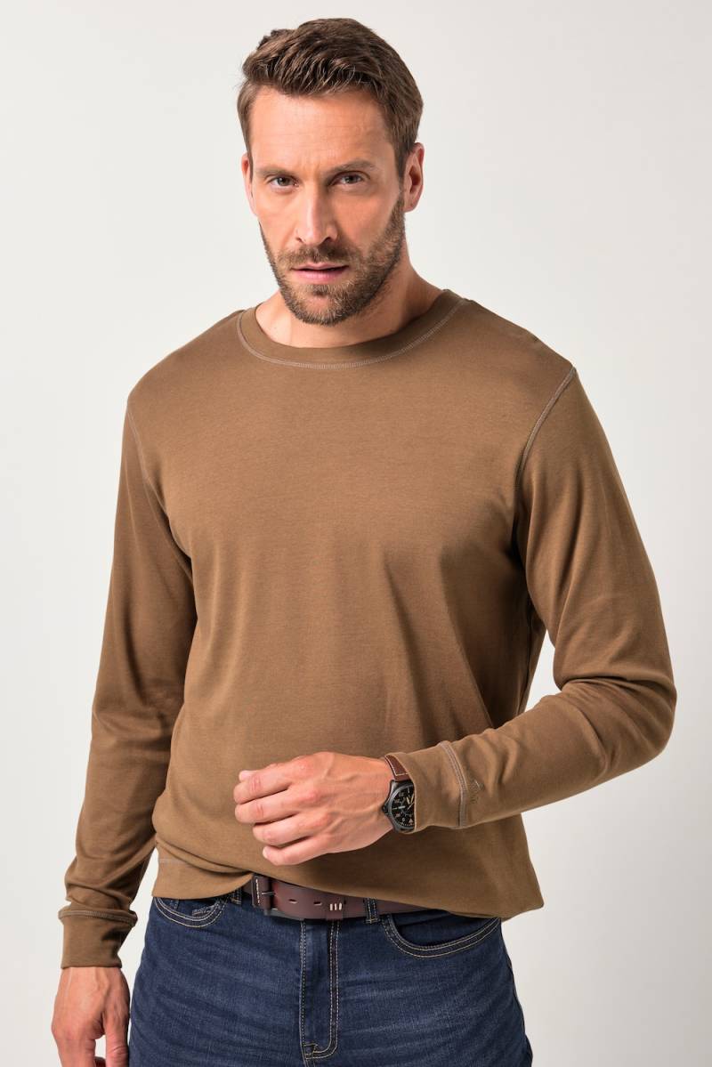 Große Größen JP AWARE Langarmshirt, Herren, grün, Größe: 4XL, JP-Aware von JP-Aware