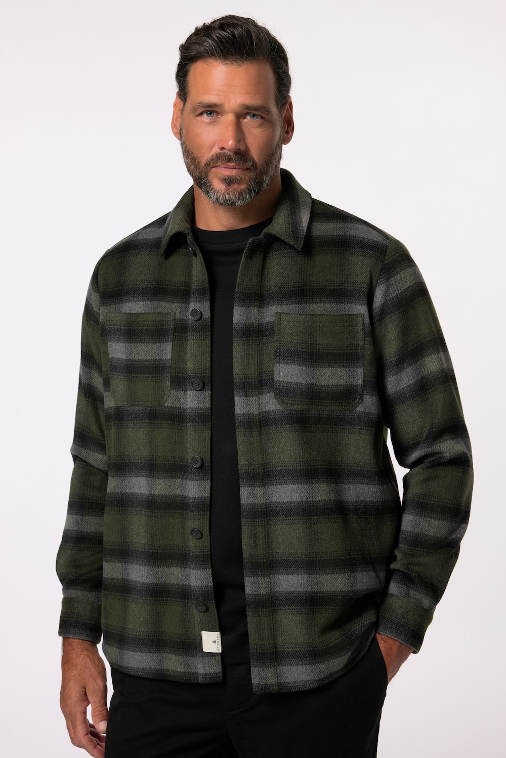 Große Größen JP AWARE Overshirt, Herren, braun, Größe: 3XL, JP-Aware von JP-Aware
