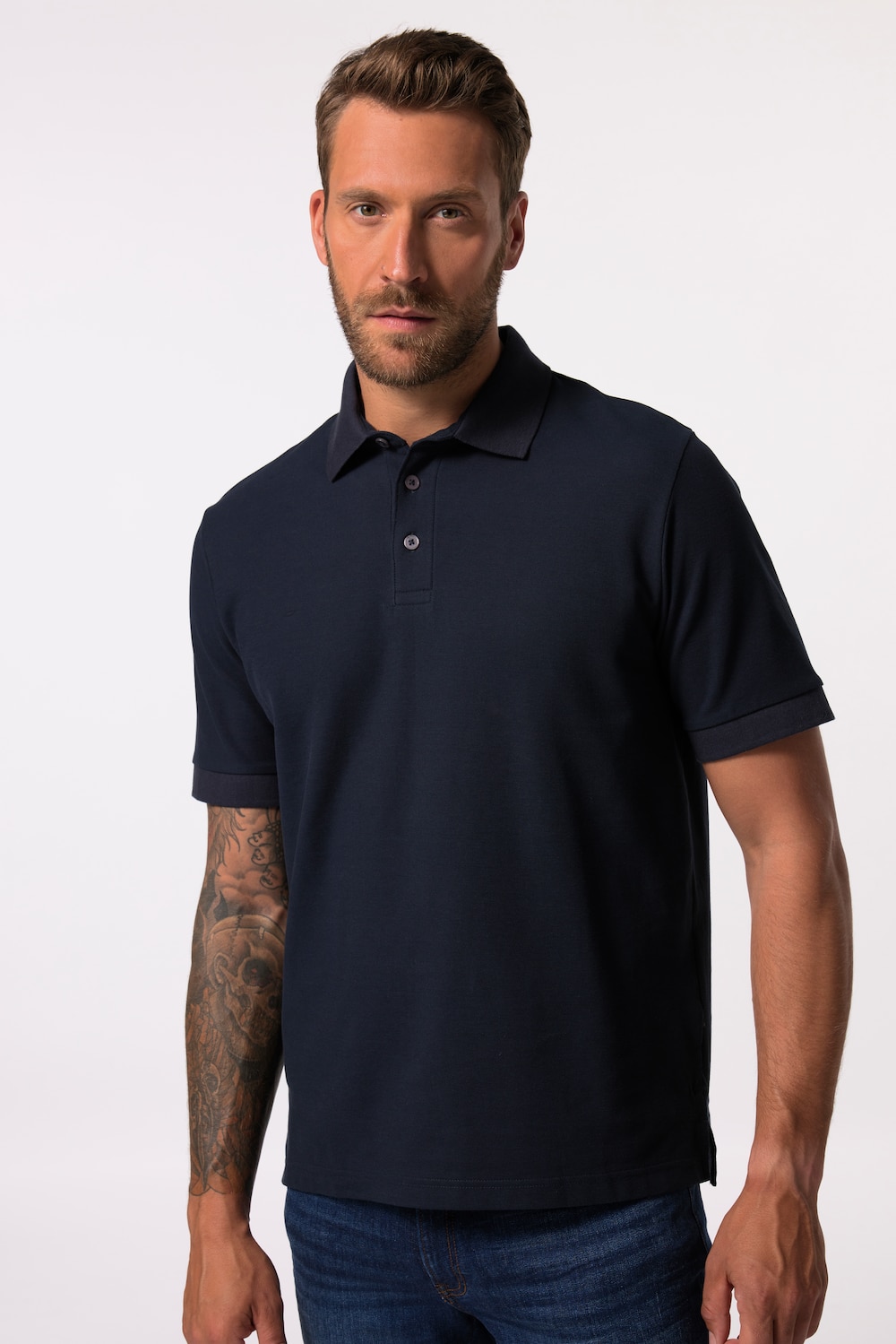Große Größen JP AWARE Poloshirt, Herren, blau, Größe: 7XL, Baumwolle, JP-Aware von JP-Aware