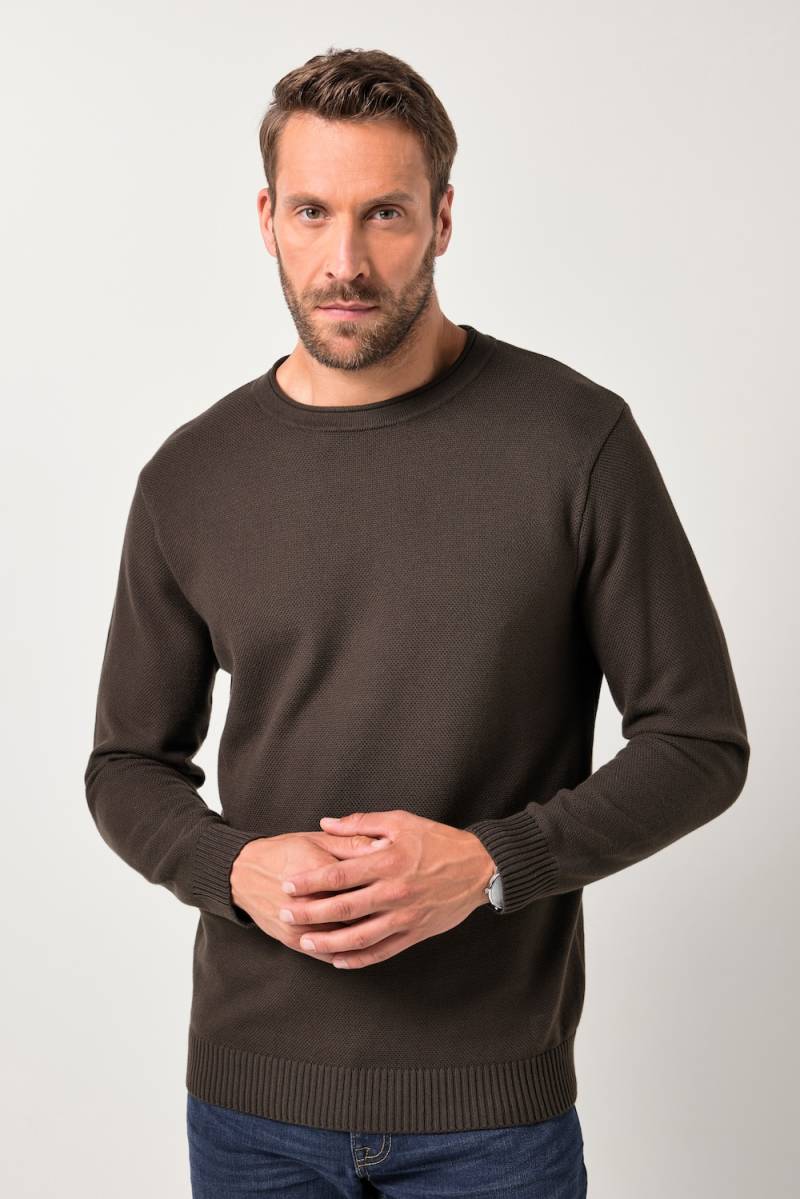 Große Größen JP AWARE Pullover, Herren, braun, Größe: 4XL, Synthetische Fasern, JP-Aware von JP-Aware