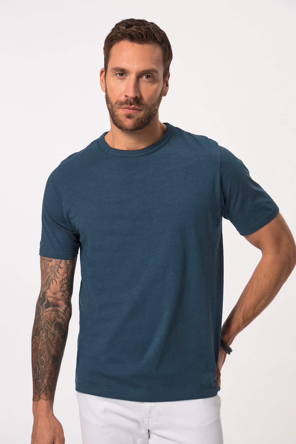 Große Größen JP AWARE T-Shirt, Herren, blau, Größe: 4XL, Baumwolle, JP-Aware von JP-Aware