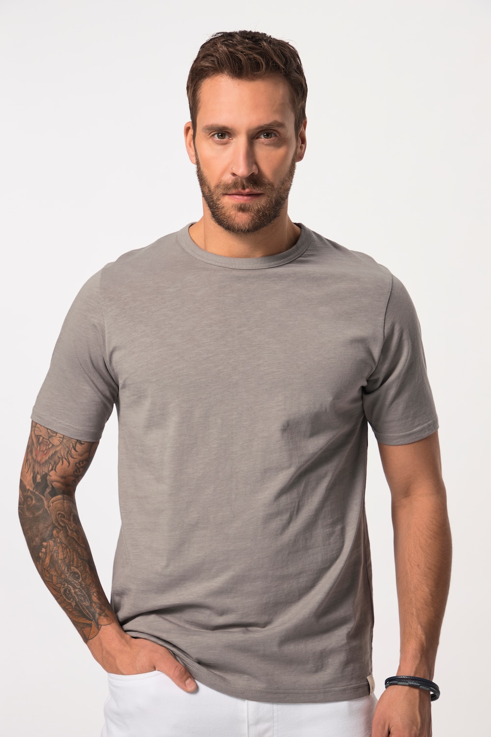 Große Größen JP AWARE T-Shirt, Herren, grau, Größe: XL, Baumwolle, JP-Aware von JP-Aware