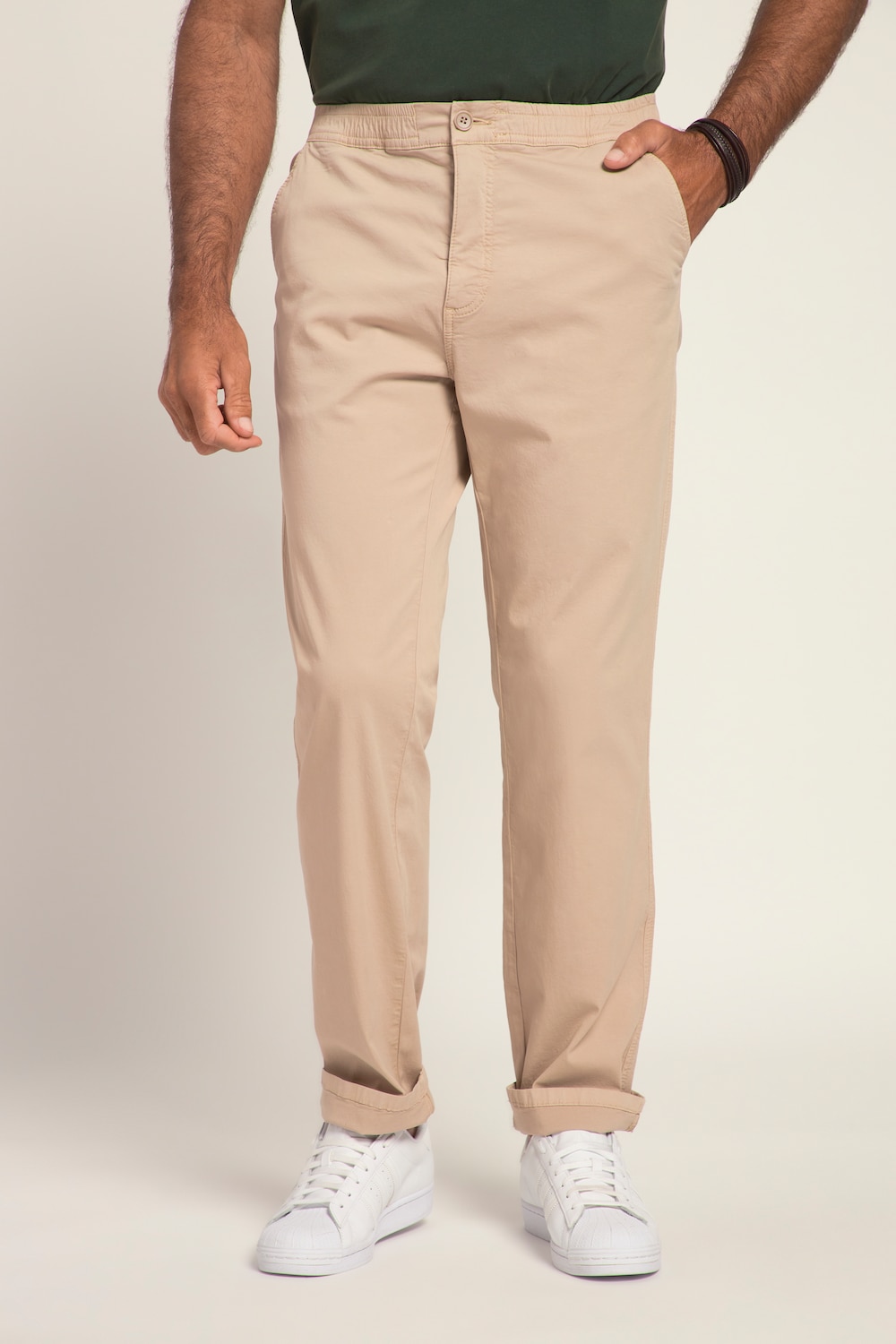 Große Größen Chino FLEXNAMIC®, Herren, beige, Größe: 3XL, Baumwolle, JP1880 von JP1880