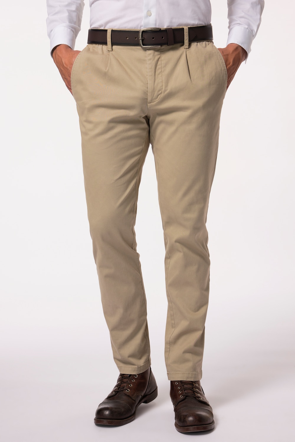 Große Größen JP1880 Chino FLEXNAMIC®, Herren, beige, Größe: 54, Baumwolle/Synthetische Fasern, JP1880 von JP1880