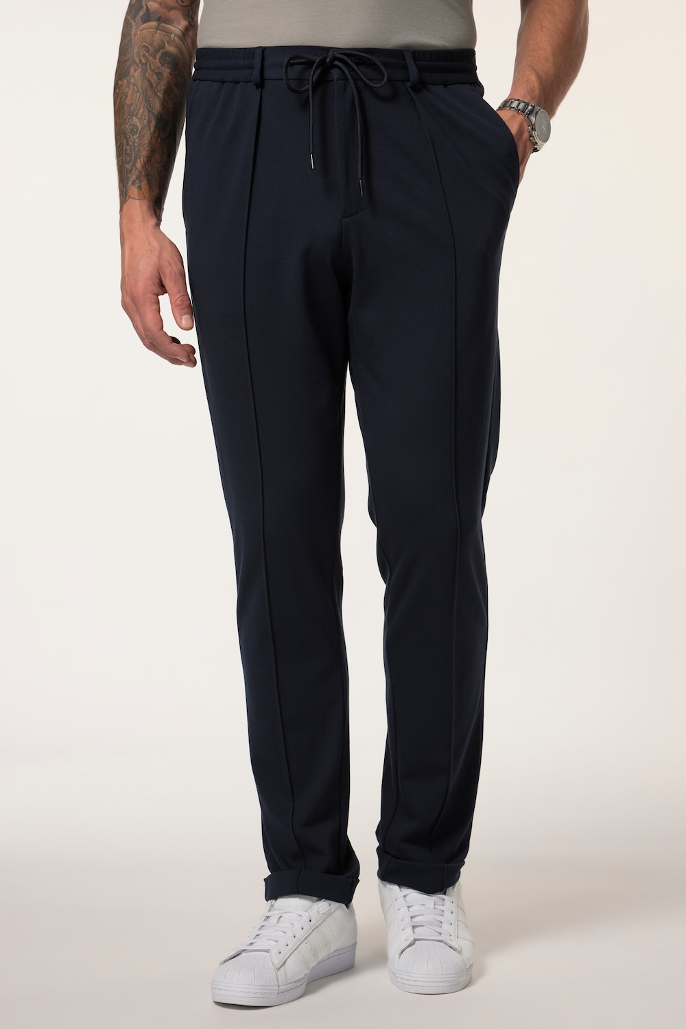 Große Größen Chino FLEXNAMIC®, Herren, blau, Größe: 68, Viskose/Synthetische Fasern, JP1880 von JP1880