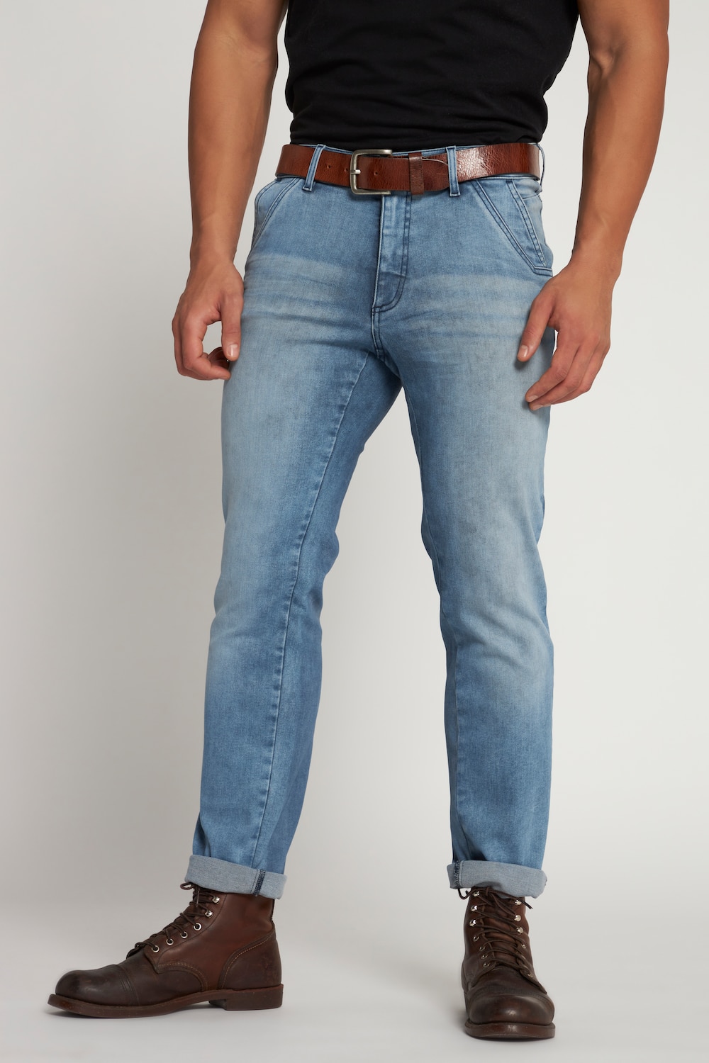 Große Größen Chino-Jeans, Herren, blau, Größe: 62, Baumwolle/Synthetische Fasern, JP1880 von JP1880