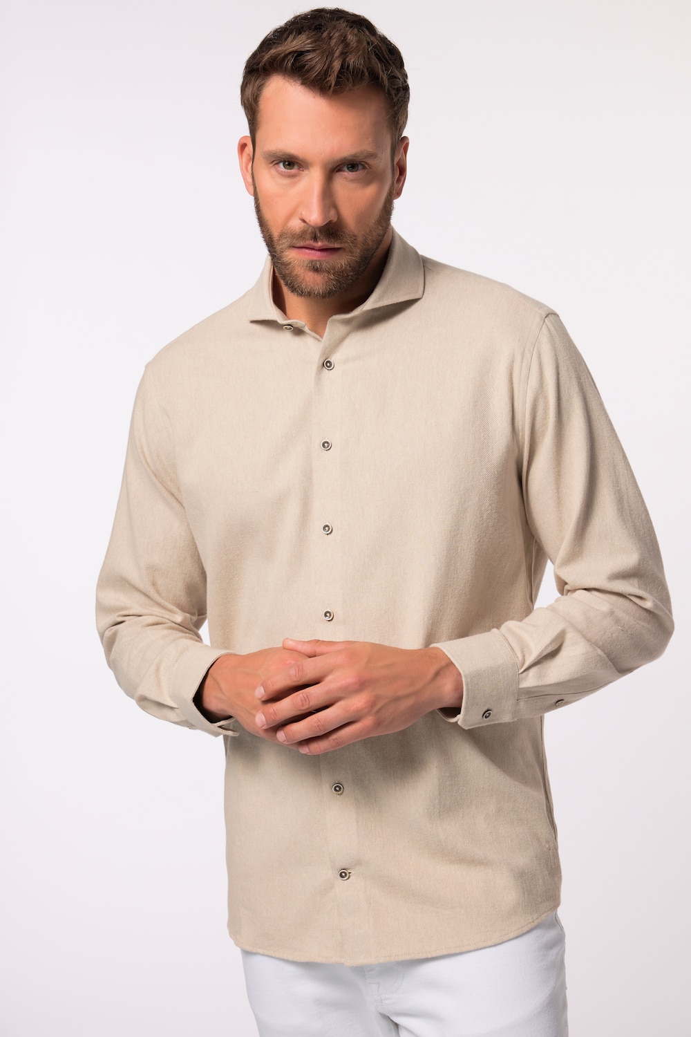 Große Größen Flanellhemd, Herren, beige, Größe: XXL, Baumwolle, JP1880 Große Größen Flanellhemd, Herren, beige, Größe: XXL, Baumwolle, JP1880 von JP1880