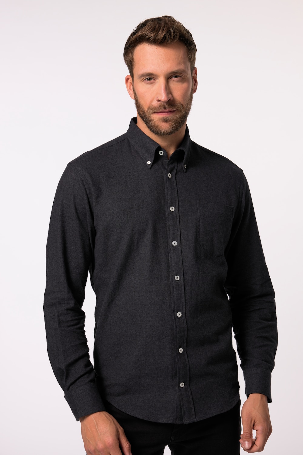 Große Größen Flanellhemd, Herren, grau, Größe: XXL, Baumwolle, JP1880 Große Größen Flanellhemd, Herren, grau, Größe: XXL, Baumwolle, JP1880 von JP1880