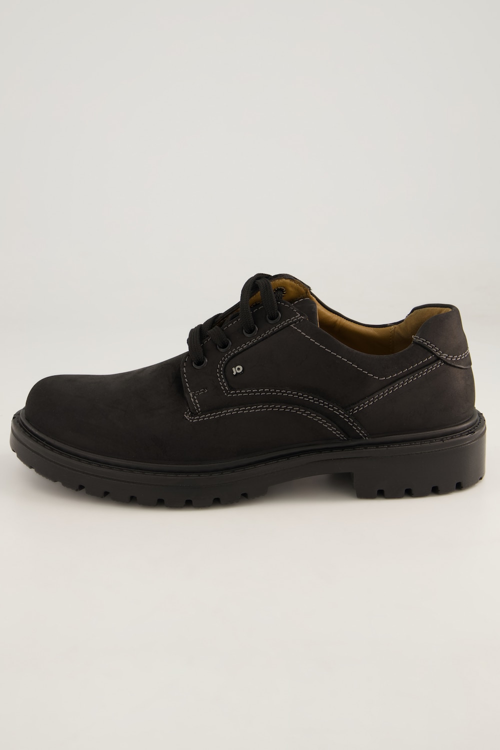 Große Größen Halbschuh, Herren, schwarz, Größe: 44, Leder, JP1880 von JP1880