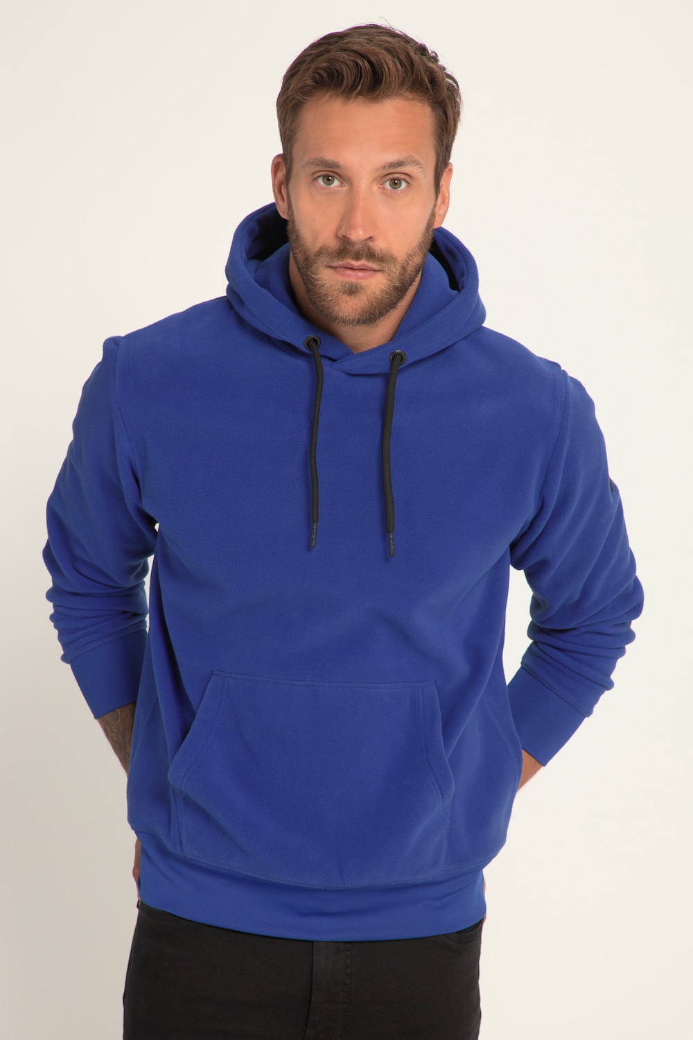 Große Größen Hoodie, Herren, blau, Größe: 3XL, Polyester, JP1880 von JP1880