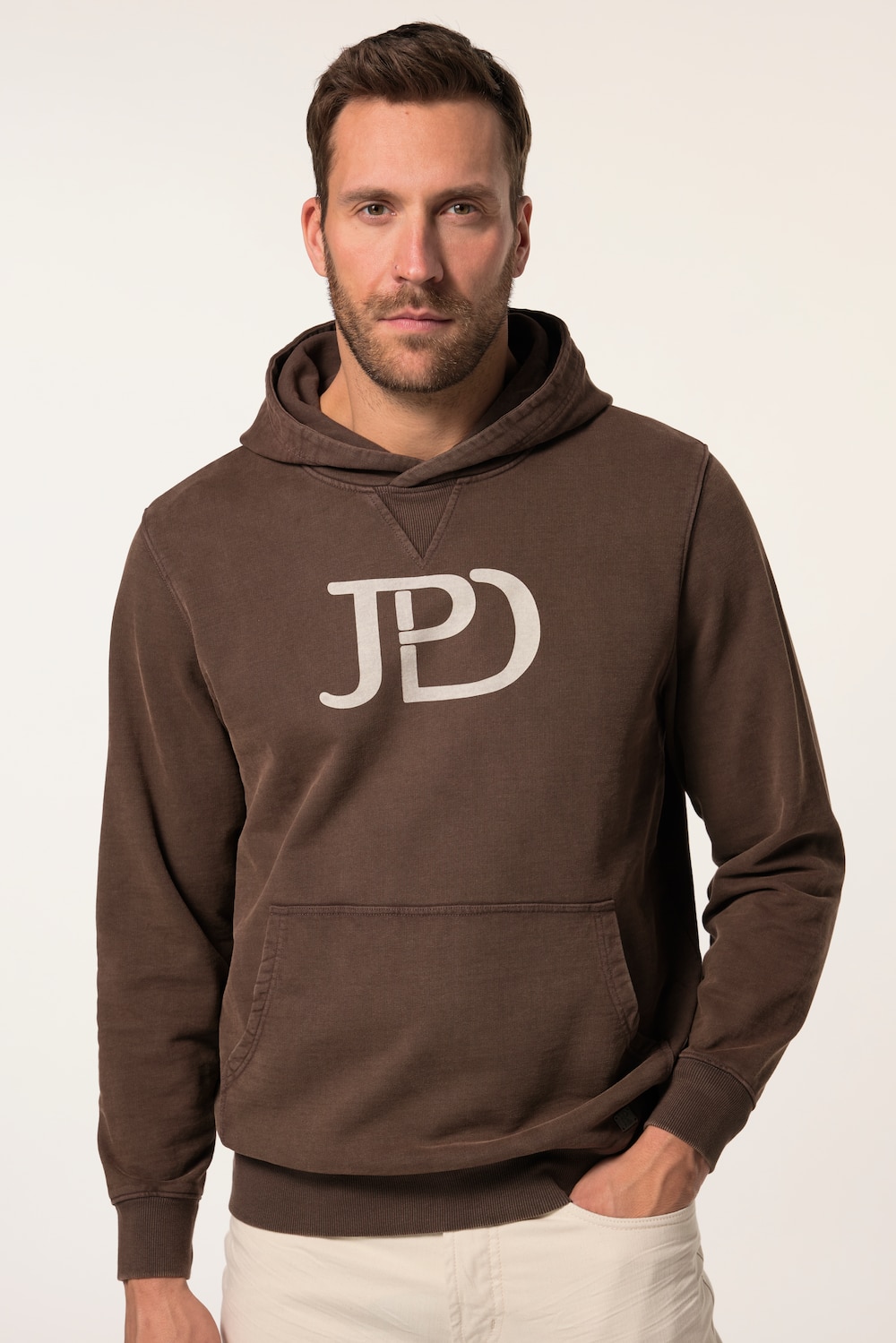 Große Größen Hoodie, Herren, braun, Größe: L, Baumwolle, JP1880 Große Größen Hoodie, Herren, braun, Größe: L, Baumwolle, JP1880 von JP1880
