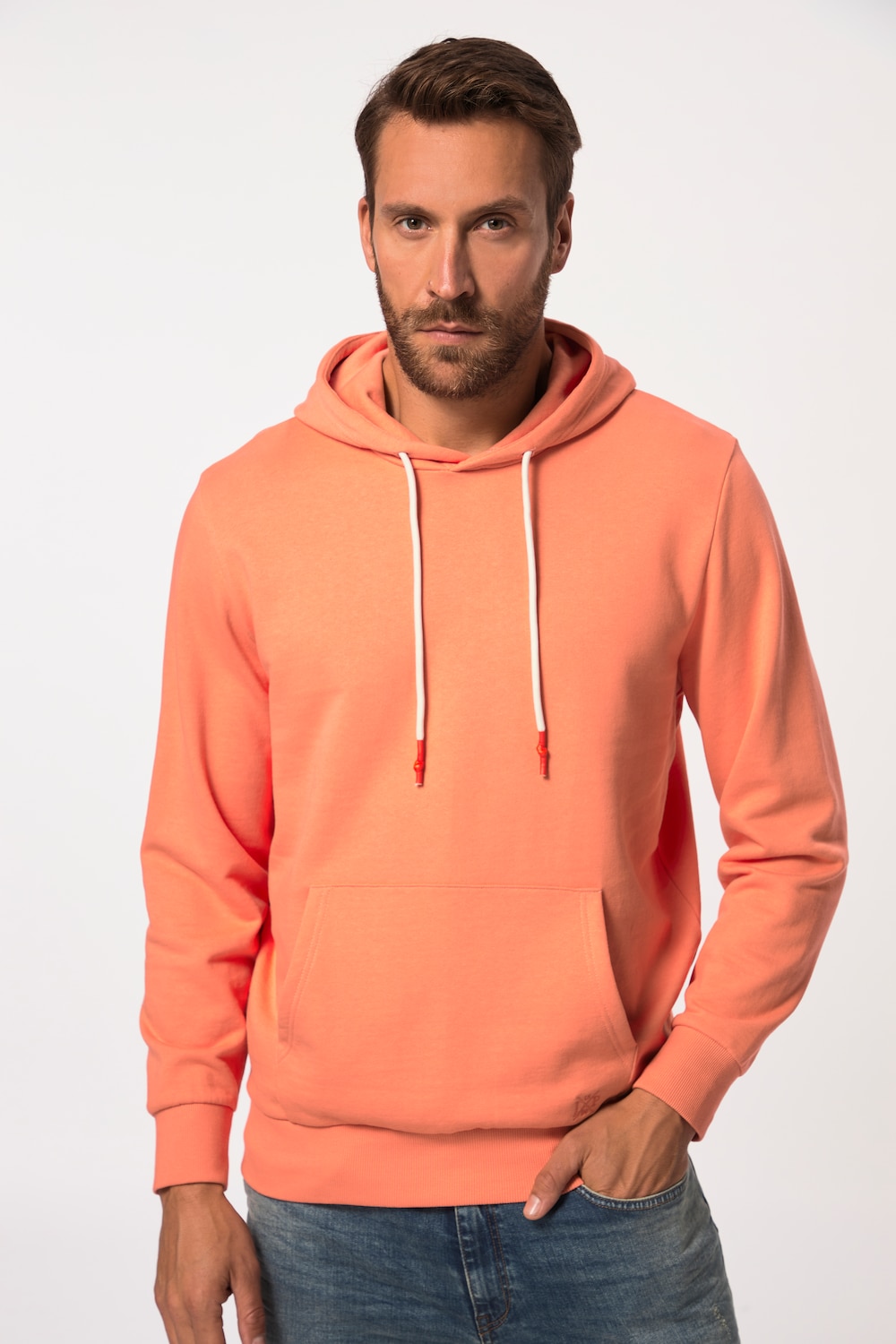 Große Größen Hoodie, Herren, orange, Größe: 5XL, Baumwolle, JP1880 von JP1880