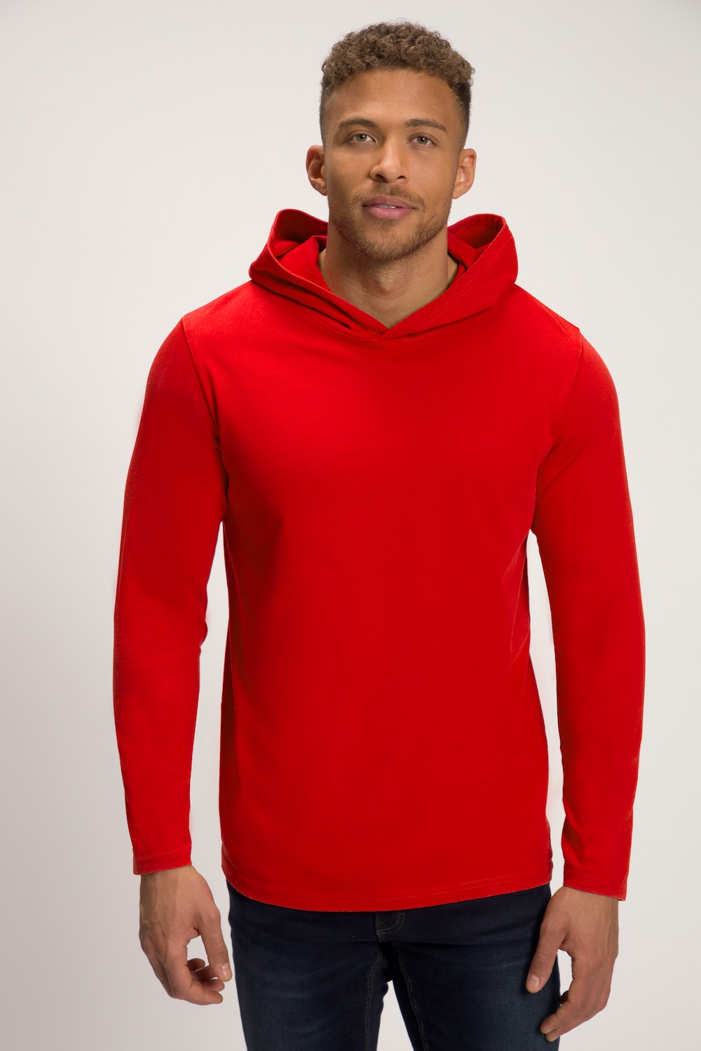 Große Größen Hoodie, Herren, rot, Größe: 3XL, Baumwolle, JP1880 von JP1880