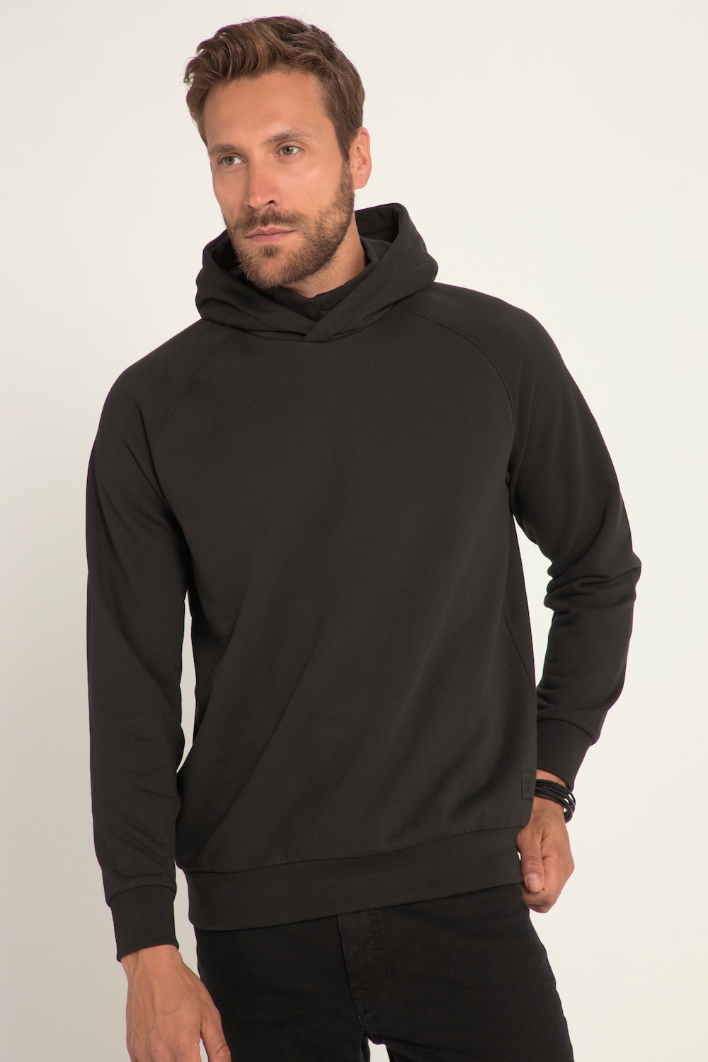 Große Größen Hoodie, Herren, schwarz, Größe: 4XL, Baumwolle/Polyester, JP1880 von JP1880