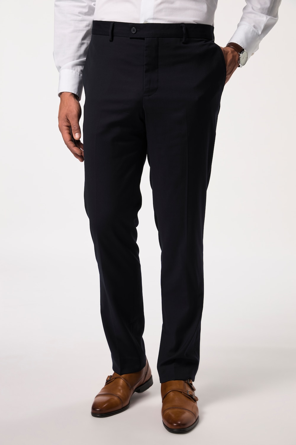 Große Größen Hose, Herren, blau, Größe: 30, Polyester/Viskose, JP1880 von JP1880