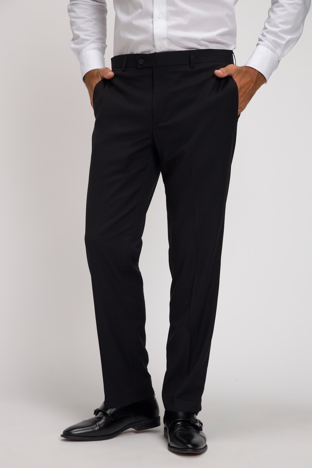 Große Größen Hose, Herren, schwarz, Größe: 26, Polyester/Viskose, JP1880 von JP1880