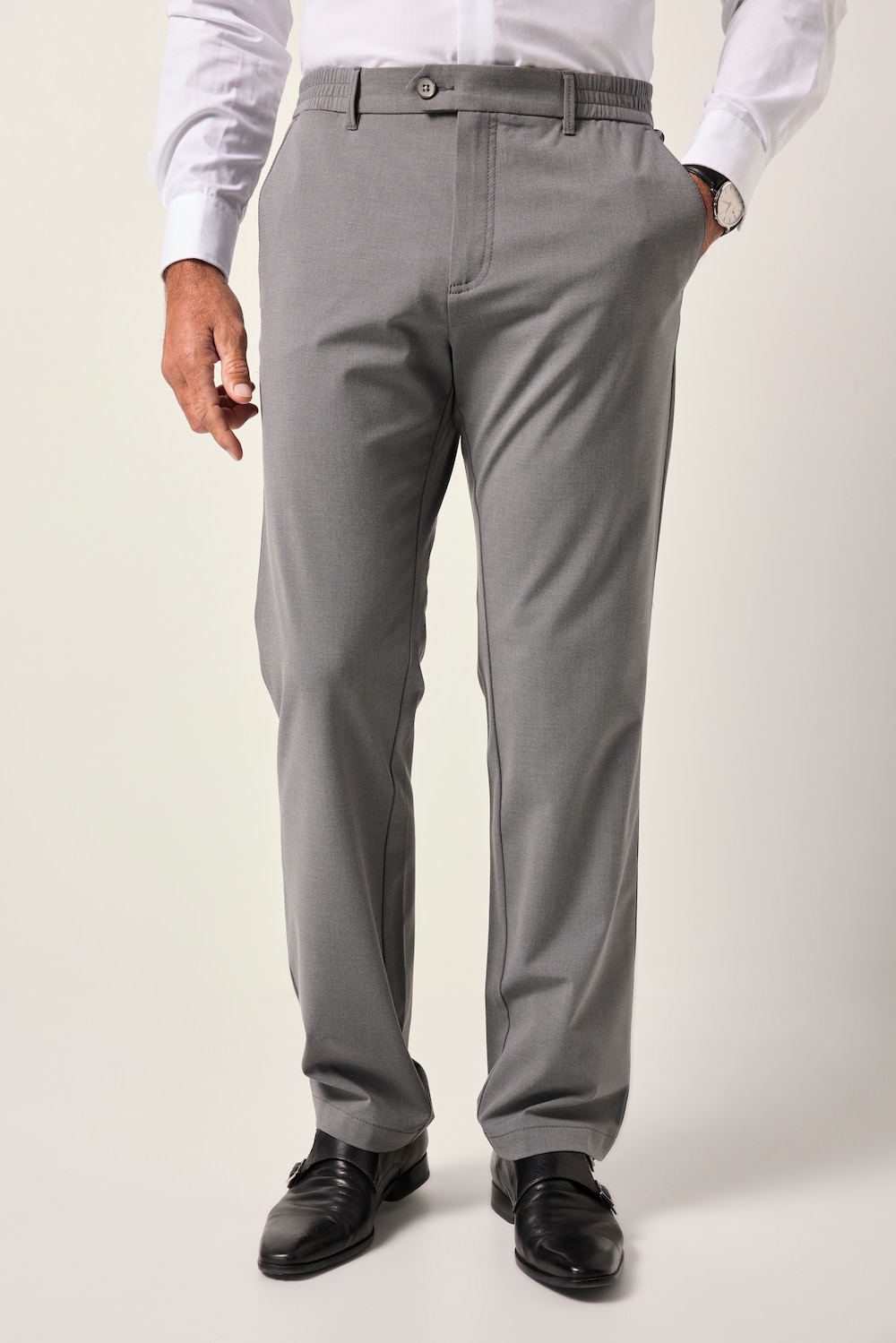 Große Größen JP1880 Business-Hose, Herren, grau, Größe: 70, Polyester/Viskose, JP1880 Große Größen JP1880 Business-Hose, Herren, grau, Größe: 70, Polyester/Viskose, JP1880 von JP1880