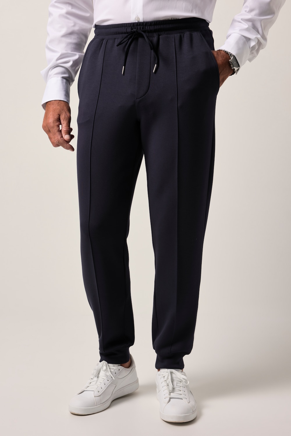 Große Größen JP1880 Businesshose, Herren, blau, Größe: 4XL, Polyester/Synthetische Fasern/Baumwolle, JP1880 von JP1880